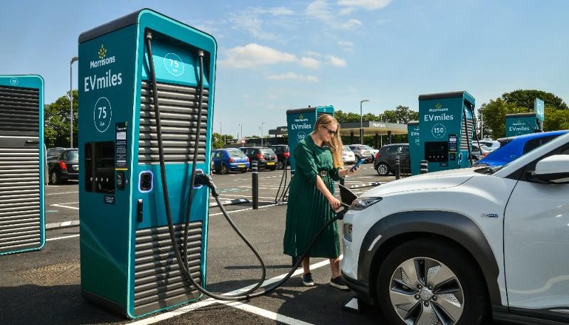 geniepoint ev charging hub morrisons, little clacton