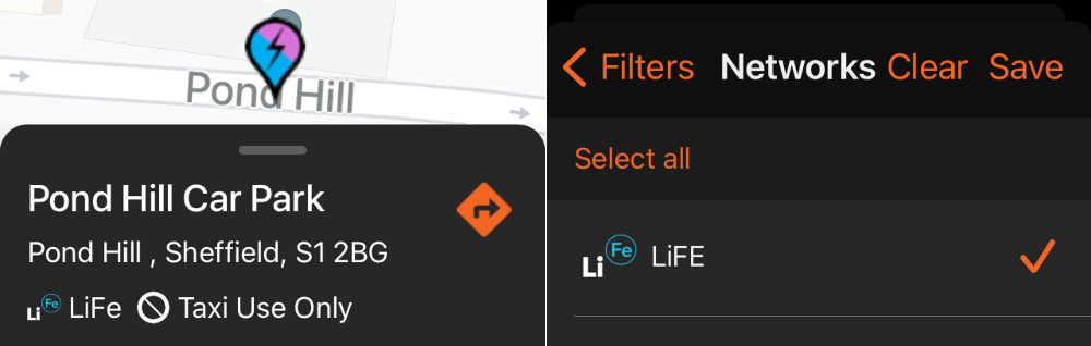 life taxi network filters