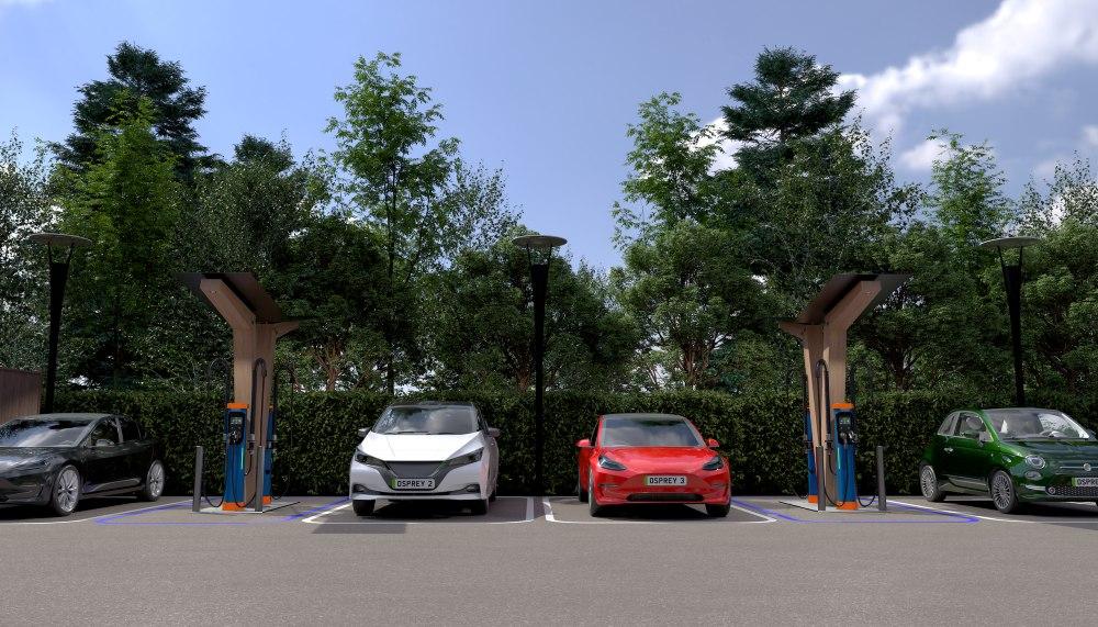 osprey rollout 150 rapid ev charging hubs