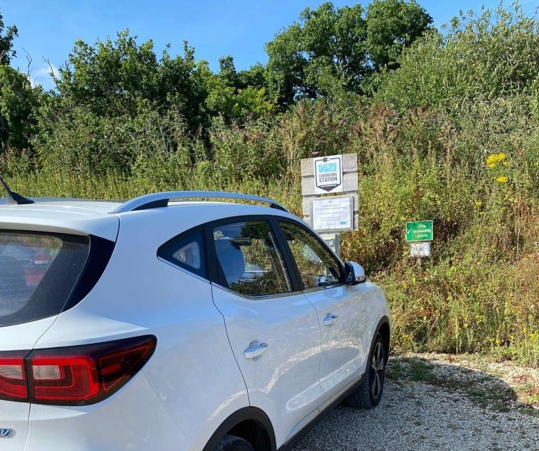 EV charging at the Knepp Estate, West Sussex