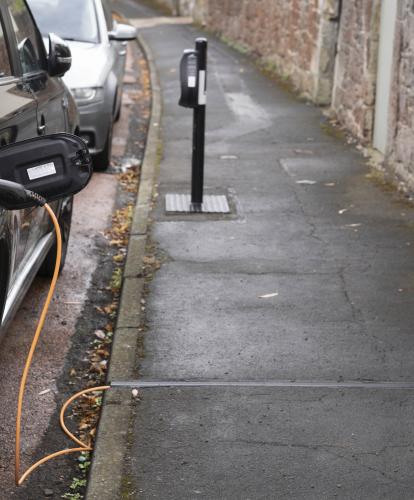 cross-pavement charging