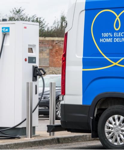 Mer charge point charging IKEA fleet van