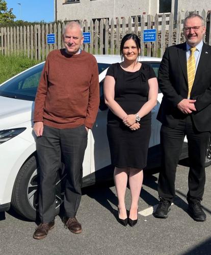 NHS Shetland new EV fleet car