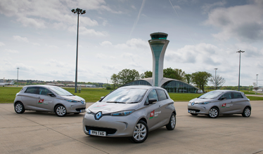 Farnborough airport takes delivery of three 100% electric Renault Zoes