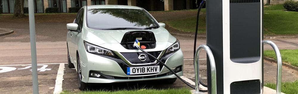 Charging a Nissan Leaf at home